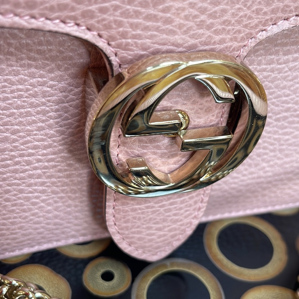 Gucci Interlocking Medium Leather Bag - image 2